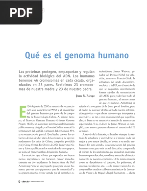 Qué es el Genoma Humano (Artículo)