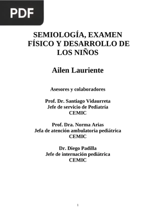 Semiología,examen físico y desarrollo de los niños