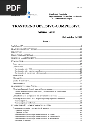 Transtorno Obsesivo-Compulsivo