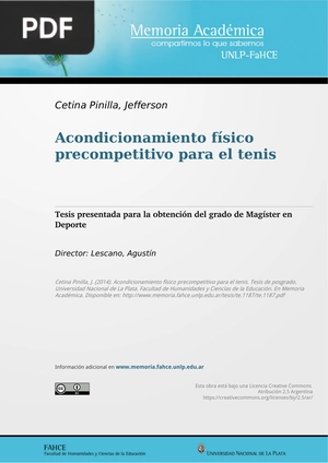 Acondicionamiento físico precompetitivo para el tenis