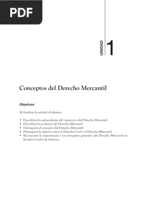 Conceptos del Derecho Mercantil