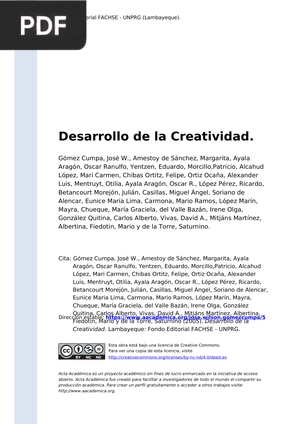 Desarrollo de la creatividad