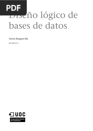 Diseño lógico de bases de datos