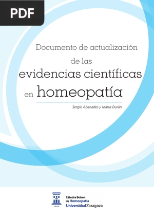 Documento de actualización de las evidencias cientificas en homeopatía