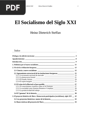 El Socialismo del Siglo XXI