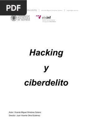 Hacking y ciberdelito