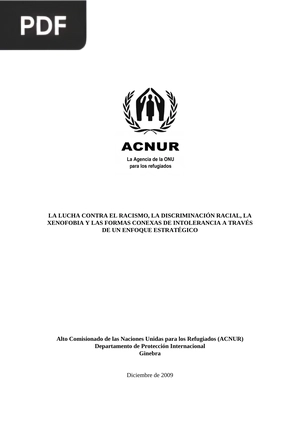 La lucha contra el racismo, la discriminación racial, la xenofobia y las formas conexas de intolerancia a través de un enfoque estratégico