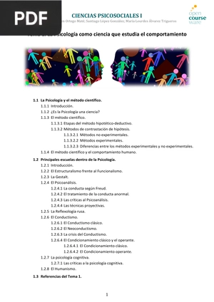 La psicología como ciencia que estudia el comportamiento