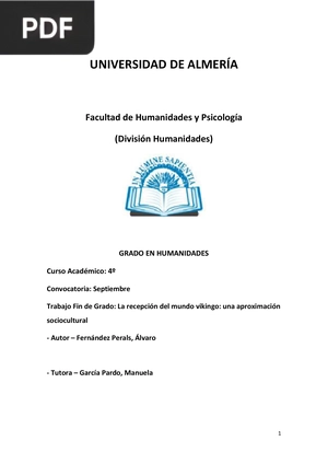 La recepción del mundo vikingo: una aproximación sociocultural