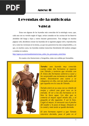 Leyendas de la mitología vasca (Artículo)