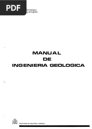 Manual de Ingeniería Geológica