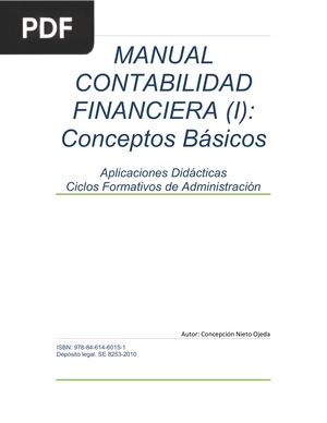 Manual de contabilidad financiera (I): Conceptos Básicos