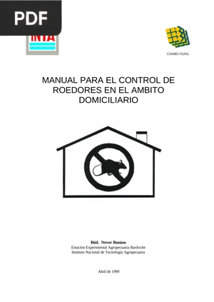 Manual para el control de roedores en el ambito domicialiario