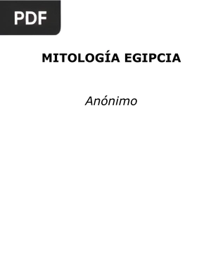 Mitología Egipcia