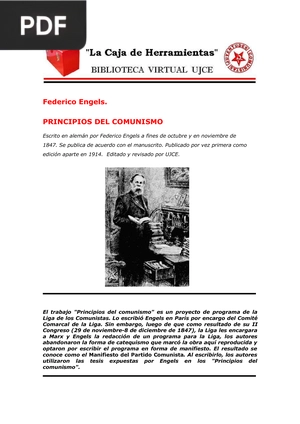 Principios del comunismo