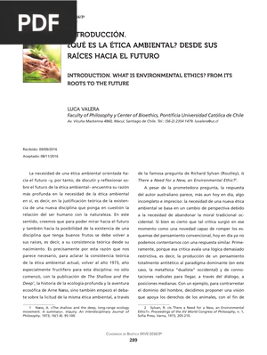 ¿Qué es la ética ambiental? desde sus raíces hacia el futuro (Artículo)