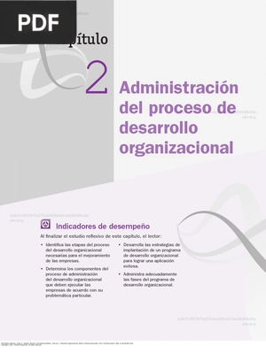 Administración del proceso de desarrollo organizacional