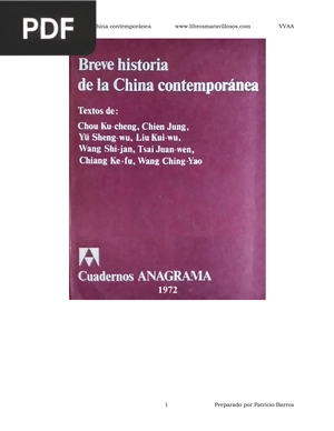 Breve historia de la China contemporánea