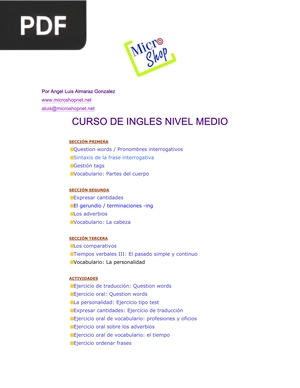 Curso De Inglés Nivel Medio