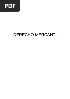 Derecho Mercantil