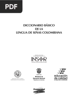 Diccionario básico de la lengua de señas colombiana