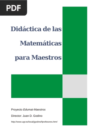 Didáctica de las Matemáticas para Maestros