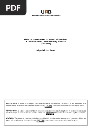 El ejército sublevado en la Guerra Civil Española. Experiencia bélica, fascistización y violencia (1936-1939)