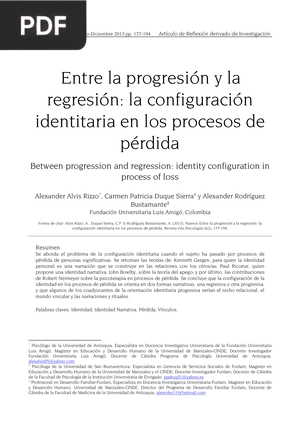 Entre la progresión y la regresión: la configuración identitaria en los procesos de pérdida