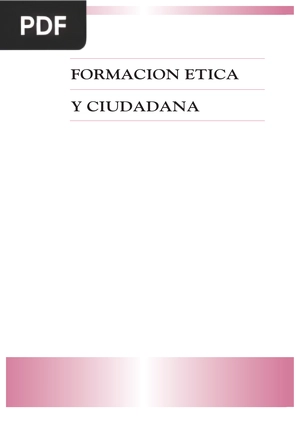 Formación ética y ciudadana