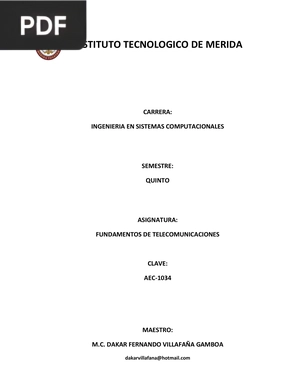 Fundamentos de Telecomunicaciones