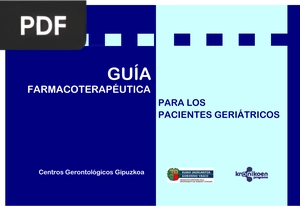 Guía farmacoterapéutica para los pacientes geriátricos