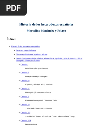 Historia de los heterodoxos españoles