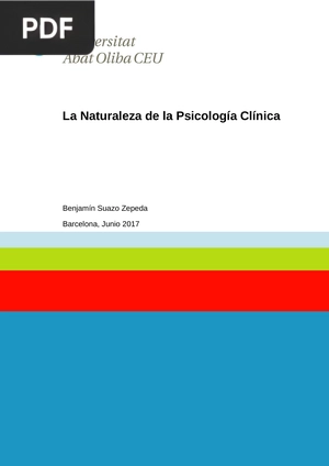 La Naturaleza de la Psicología Clínica