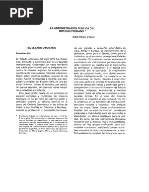 La administración pública en el imperio otomano