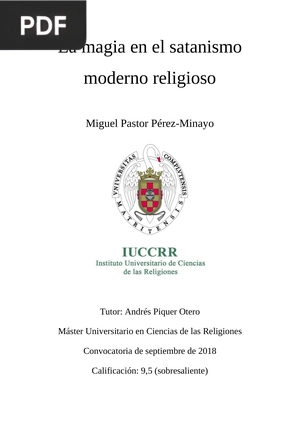 La magia en el satanismo moderno religioso