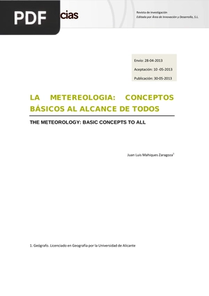 La meteorología: conceptos básicos al alcance de todos