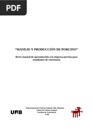 Manejo y Producción de Porcino