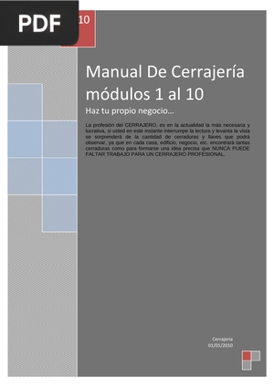 Manual De Cerrajería módulos 1 al 10