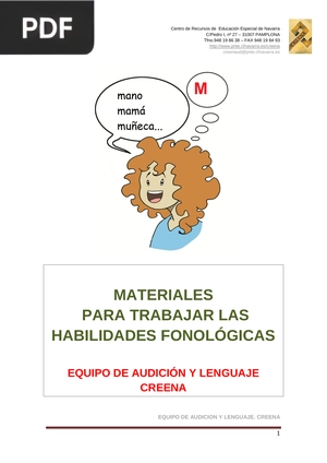 Materiales Para Trabajar Las Habilidades Fonológicas