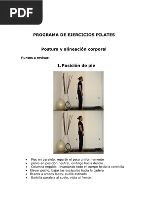 Programa de ejercicios pilates