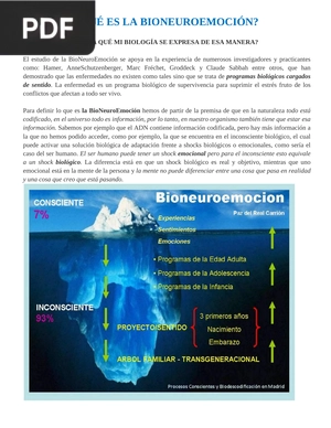 ¿Qué es la bioneuroemoción?