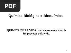 Química Biológica-Bioquímica (Presentación)