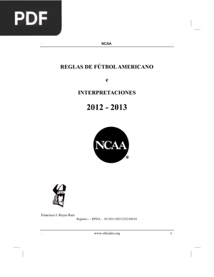 Reglas de fútbol americano e interpretaciones