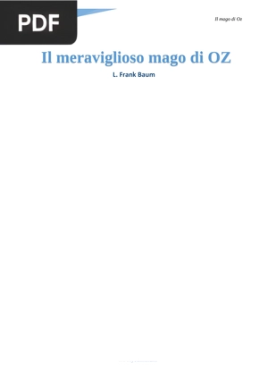 Il meraviglioso mago di Oz (El maravilloso Mago de Oz)