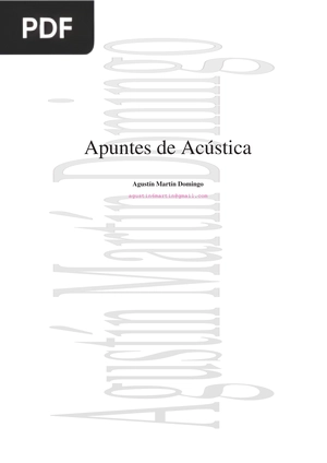 Apuntes de Acústica