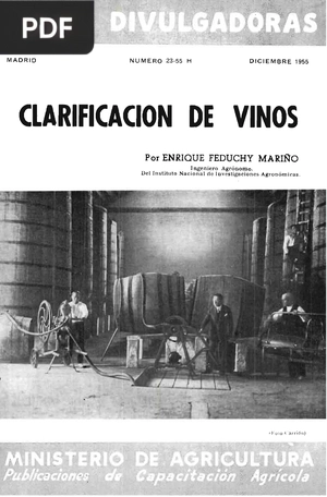 Clarificación de vinos