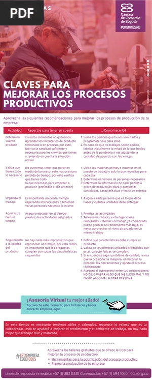 Claves para mejorar los procesos productivos (Artigo)