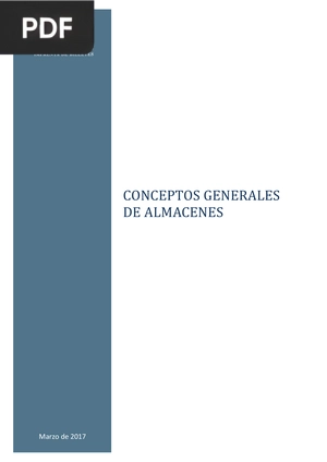 Conceptos Generales de Almacenes