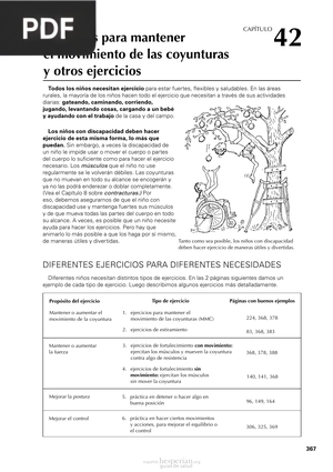 Ejercicios para mantener el movimiento de las coyunturas y otros ejercicios