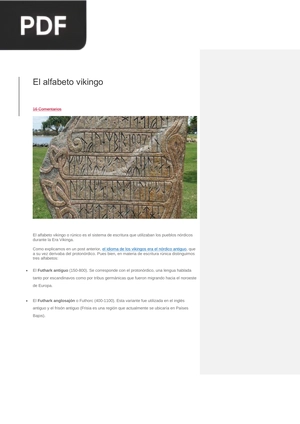 El alfabeto vikingo